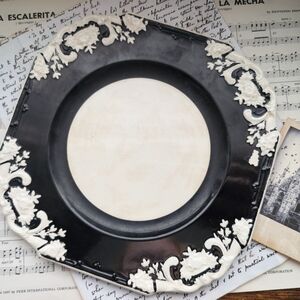 Black and White Decorative Plate Marlborough Jones And Sons